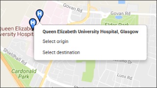 Image of hospital location marker